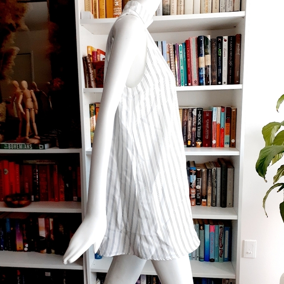 Sweet wonderer White Striped Mini Dress - Picture 3 of 8